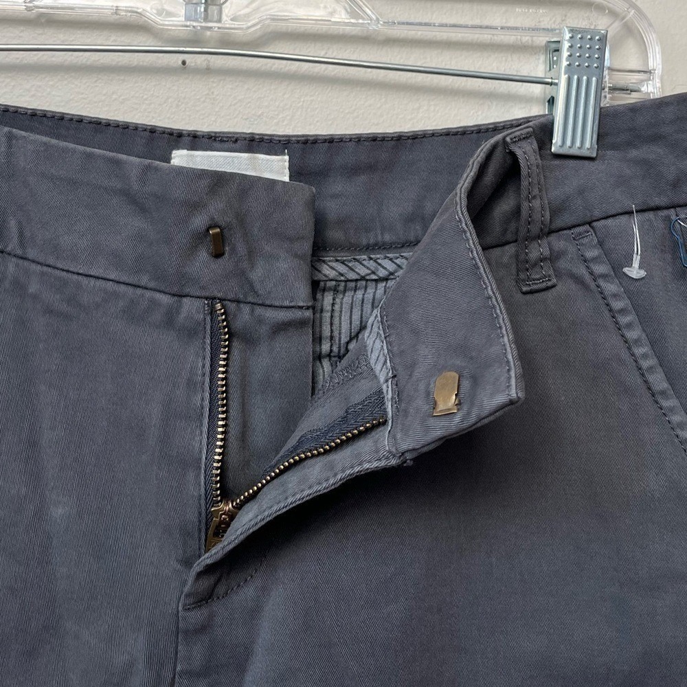 Caslon Flat Front Bermuda Chino Shorts Womens 4 Dark Gray Preppy Stretch NWOT - Picture 5 of 13